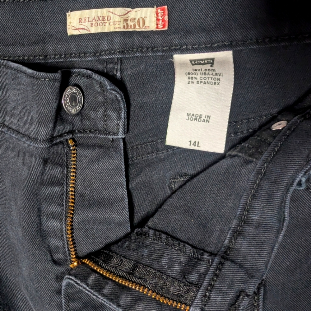 LEVI'S 550 Black Jeans
